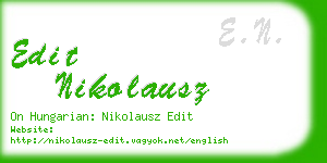 edit nikolausz business card